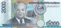 Laos 2000 Kip Kaysone Phomvihane - Dam  - 2011