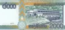 Laos 2000 Kip Kaysone Phomvihane - Dam  - 2011