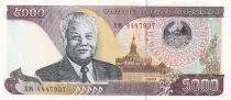 Laos 5000 Kip - Kaysone Phomvihane - Usine - 2003 - P.34 b