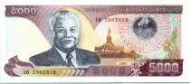 Laos 5000 Kip Kaysone Phomvihane - Factory - 1997