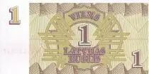 Latvia 1 Rubli - 1992 - Serial AA - P.35