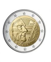 Latvia 2 Euros - Jacques Chirac - 2022