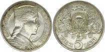 Latvia 5 Lati,  Milda - 1931 Silver