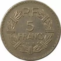 Lavrillier - 5 Francs Nickel 1938