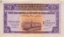 Lebanon 25 Piasters - 1/4 Pound - 01-08-1942 - P.36