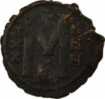 Leo III & Constantine V - Follis, Class III - 732  Constantinople