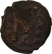 Leo III & Constantine V - Follis, Class III - 732  Constantinople