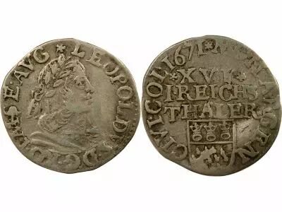 Leopold I - 1/16 Silver Thaler - 1671