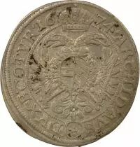 Leopold I - 15 Silver Kreuzer - 1674 Vienna