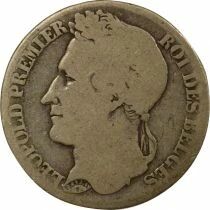 Leopold I - Silver Franc, Laureate Head - 1834 Bussels