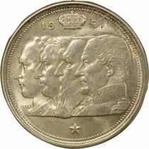 Leopold II - 100 Silver Francs, Dynasty - 1951 Brussels