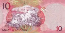 Lesotho 10 Maloti - Kings - Flowers - 2013 - Serial BA - P.21b