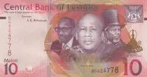 Lesotho 10 Maloti - Moshoeshoe II, Letsie III et Moshoeshoe I - 2021 - Série BG