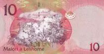 Lesotho 10 Maloti - Rois - Fleurs - 2013 - Série BA - P.21b