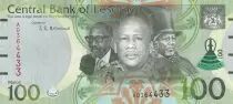 Lesotho 100 Maloti - Kings - Shepperd - 2021 - Serial AD - P.NEW