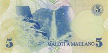 Lesotho 5 Maloti Roi Moshoeshoe II - Chutes