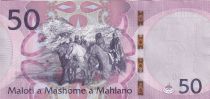 Lesotho 50 Maloti - Kings - Horses - 2021 - P.NEW