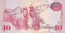 Lesoto 10 Maloti - King Moshoeshoe II - Basotho horseman - 1990 - Serial B - P.11a