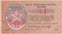 Letonia 1 Rublis - Orange - 1919 - P.R1
