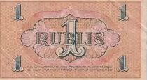 Letonia 1 Rublis - Orange - 1919 - P.R1