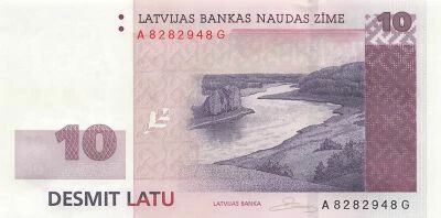 Letonia 10 Latu - 2008 - P.54