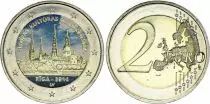 Lettland 2 Euros - Riga european capital of culture - Colorised - 2014