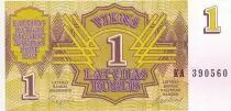 Lettonie 1 Rubli - 1992 - Série KA - P.35