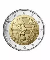 Lettonie 2 Euros - Jacques Chirac - 2022