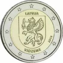 Lettonie 2 Euros Comm&eacute;mo. BU Coincard LETTONIE 2016 - Vidzeme