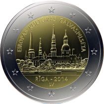 Lettonie 2 Euros Commémo. LETTONIE 2014 - Riga