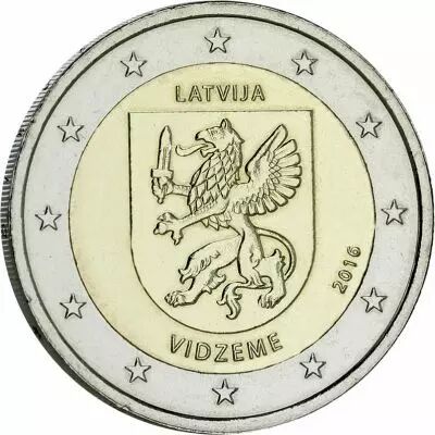 Lettonie 2 Euros Comm�mo. LETTONIE 2016 - Vidzeme