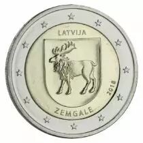 Lettonie 2 Euros Comm&eacute;mo. Lettonie 2018 - Zemgale