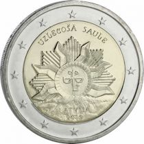 Lettonie 2 Euros Commémo. Lettonie 2019 - Soleil Levant