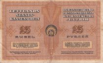 Lettonie 25 Rubli - Brun - 1919 - P.5k