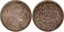 Lettonie 5 Lati Milda - 1932 Argent