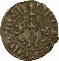 Levon I - Silver Tram, enthroned King - 1198 / 1219 Sis