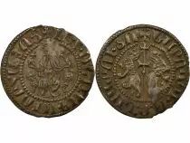 Levon I - Silver Tram, enthroned King - 1198 / 1219 Sis