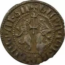 Levon I - Silver Tram, enthroned King - 1198 / 1219 Sis