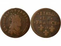 Liard - Louis XIV, 2nd Type - 1657 B Acquigny