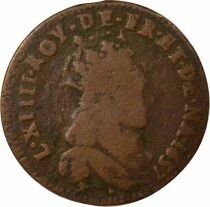 Liard - Louis XIV, 2nd Type - 1657 B Acquigny