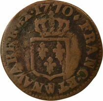 Liard - Louis XV with Old Head - 1770 W Lille