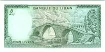 L&iacute;bano 5 Libras Puente - 1986