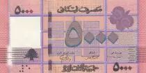 L�bano 5000 Pounds - Geometric design - Tree - 2021 - P.NEW