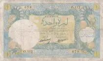 Libanon 1 Pound  - Bank of Syria and Lebanon - 1939 - Serial O.112