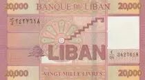 Libanon 20000 Pounds Geometric design - 2019 - UNC - P.93