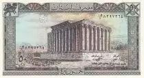 Libanon 50 Pounds Temple of Bacchus - 1988 - P.65d