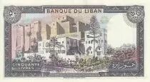 Libanon 50 Pounds Temple of Bacchus - 1988 - P.65d