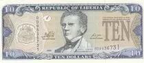 Liberia 10 Dollars - J. J. Roberts - Rubber - 2009 - Serial BD
