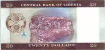 Liberia 20 D&oacute;lares, W. V. S Tubman - Mercado - 2016