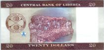 Liberia 20 Dollars, W. V. S Tubman - Marché - 2016